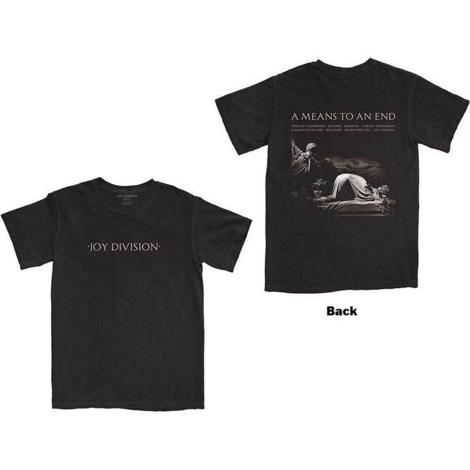 Joy Division Unisex T-Shirt: A Means To An End – Back Print Unique and Stylish