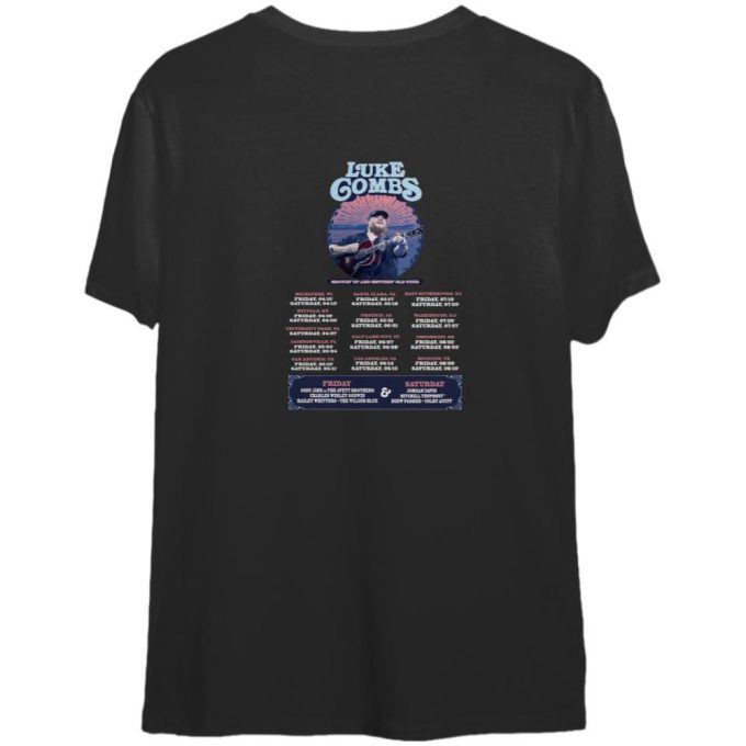 Lukee Comb Growing Up and Getting Old 2024 Tour T-Shirt