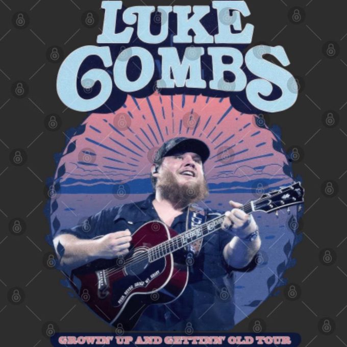 Lukee Comb Growing Up and Getting Old 2024 Tour T-Shirt