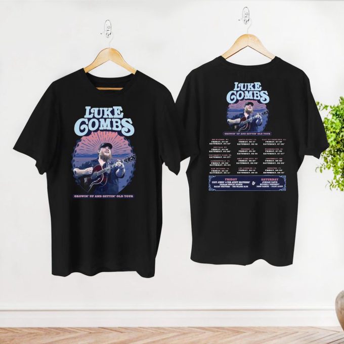 Lukee Comb Growing Up and Getting Old 2024 Tour T-Shirt