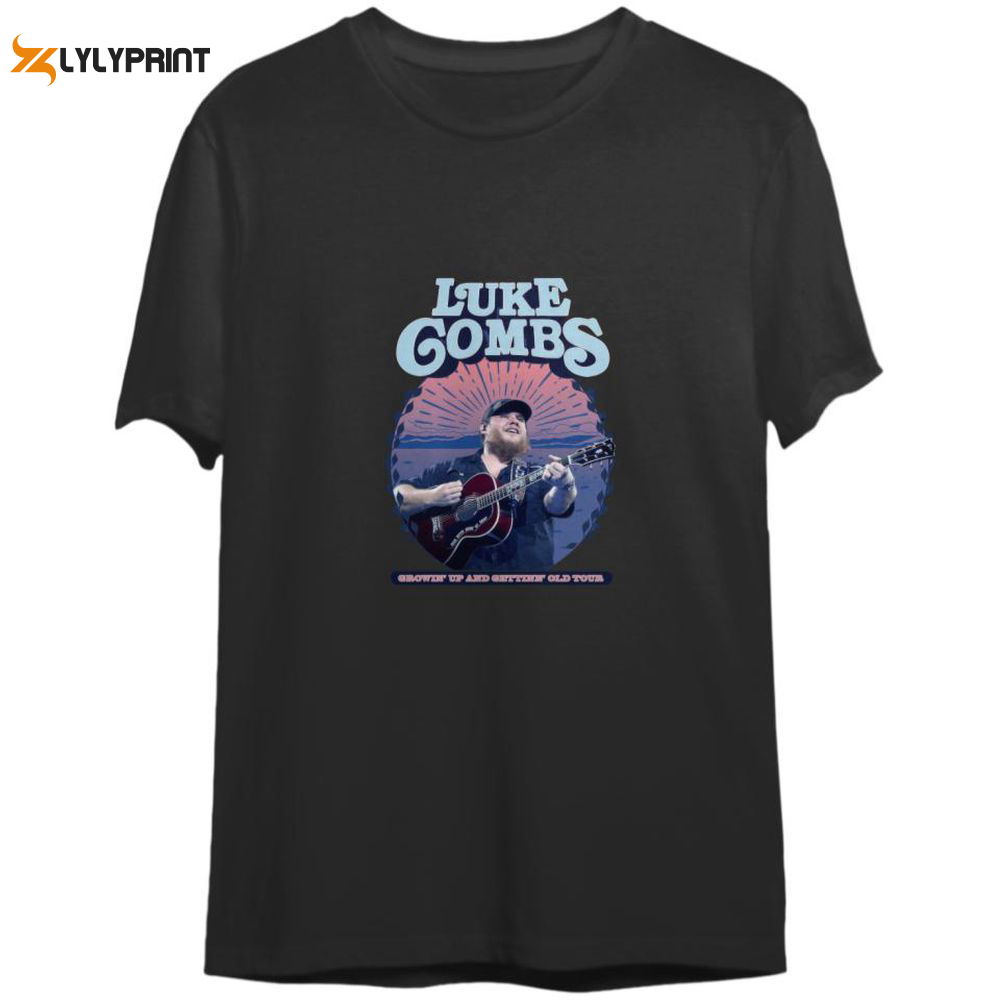 Lukee Comb Growing Up and Getting Old 2024 Tour T-Shirt Lukee Comb Growing Up and Getting Old 2024 Tour T-Shirt