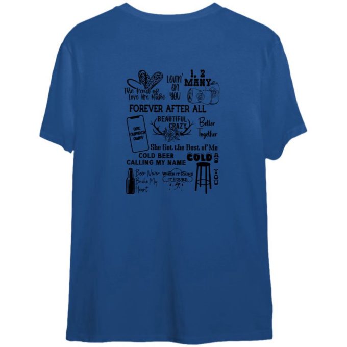 Lukee Comb Track List Double Sided T-shirt: Stylish & Versatile Design