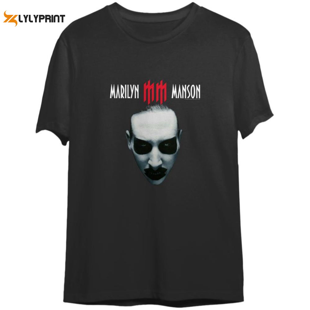 Iconic Marilyn Manson Tshirt: Embrace the Dark Style Iconic Marilyn Manson Tshirt: Embrace the Dark Style