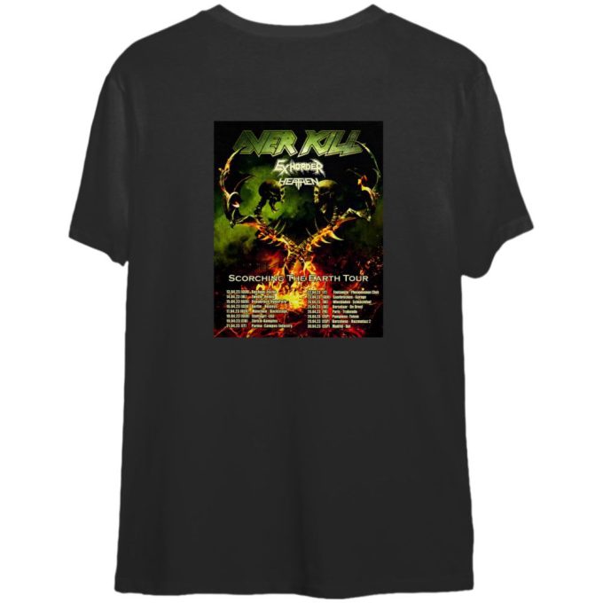Overkill Overill Scorced Tour 2023 TShirt