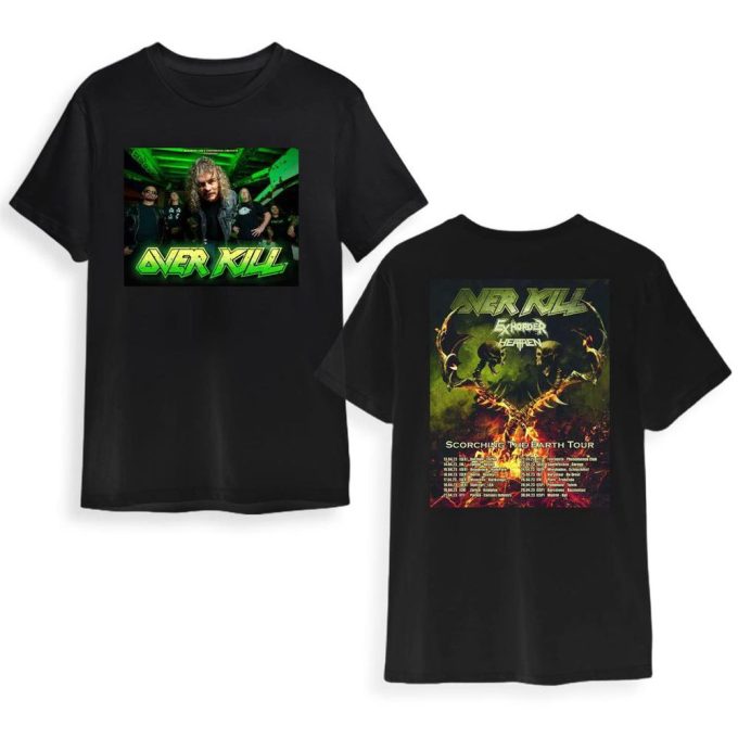 Overkill Overill Scorced Tour 2023 TShirt