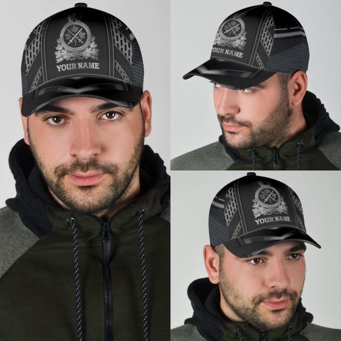 Personalized Name XT Canadian Veteran Army Classic Cap Baseball Hat