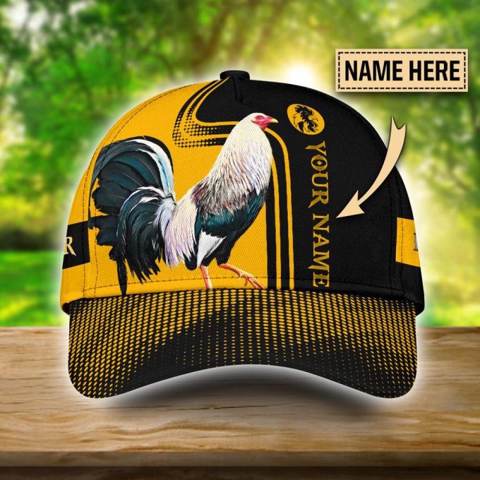 Personalized Rooster 3D Printed Cap Baseball Hat