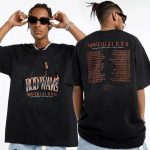 Retro Rod Wave Nostalgia Tour Dates Tee: Double Sided T-Shirt