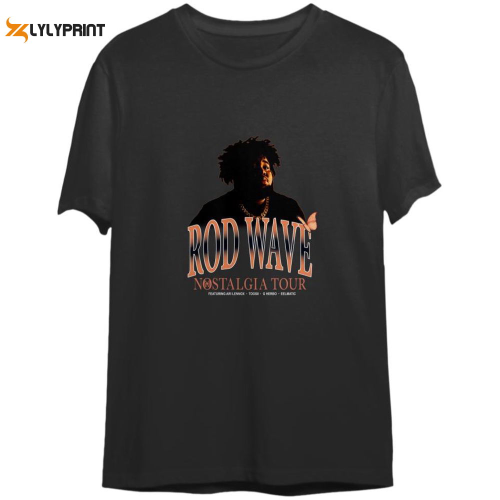 Retro Rod Wave Nostalgia Tour Dates Tee: Double Sided T-Shirt Retro Rod Wave Nostalgia Tour Dates Tee: Double Sided T-Shirt