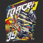 Rev up your style with the Anthony Macri Sprint Car Graphic T-Shirt for dirt track racing enthusiasts