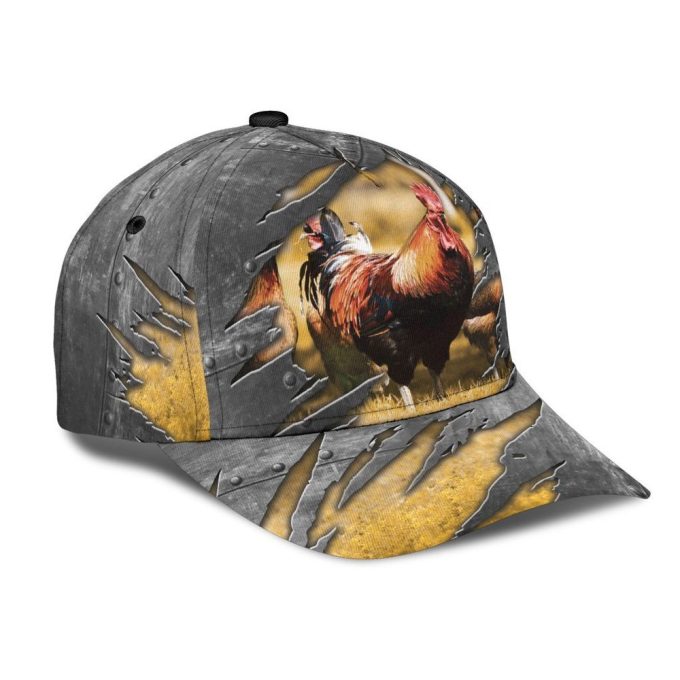 Rooster 3D Printed Cap Baseball Hat