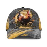 Rooster 3D Printed Cap Baseball Hat