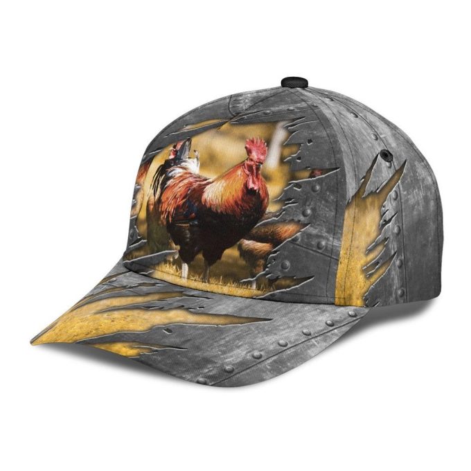 Rooster 3D Printed Cap Baseball Hat