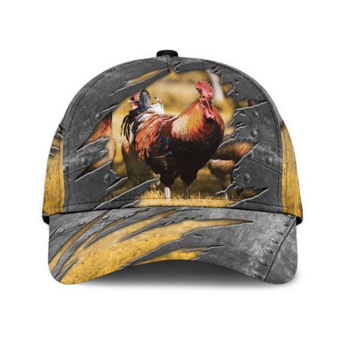 Rooster 3D Printed Cap Baseball Hat