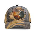 Rooster 3D Printed Cap Baseball Hat