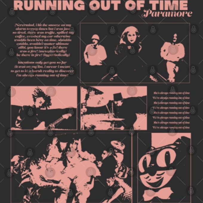 Paramore Tour Shirt: Running Out of Time 2-Sided T-Shirt