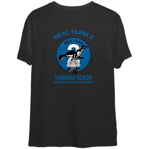SEAL Team Two DEVGRU Virginia Beach Team 2 Double sided tshirt