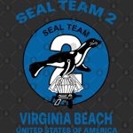 SEAL Team Two DEVGRU Virginia Beach Team 2 Double sided tshirt