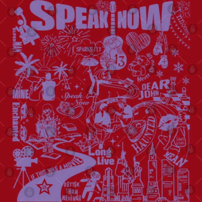Speak Now Taylors Version Double Sided Print Shirt