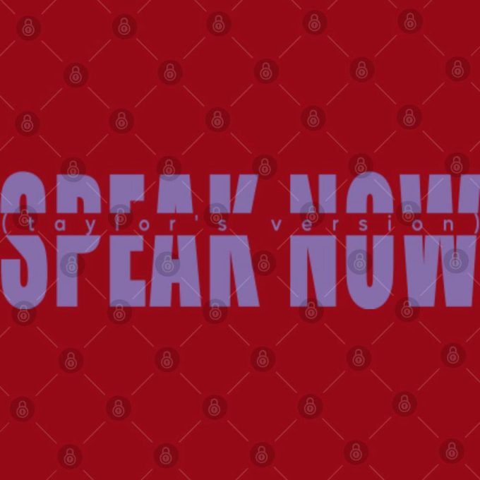 Speak Now Taylors Version Double Sided Print Shirt