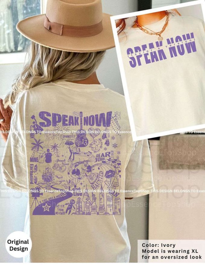 Speak Now Taylors Version Double Sided Print Shirt