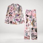 Taylor Eras Tour Pajamas Set, Swifti Tour Pajamas Set, Merry Swiftmas Pyjamas
