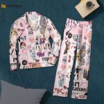 Taylor Eras Tour Pajamas Set, Swifti Tour Pajamas Set, Merry Swiftmas Pyjamas