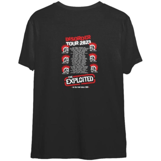 The Exploited Disorder Tour 2023 T-Shirt