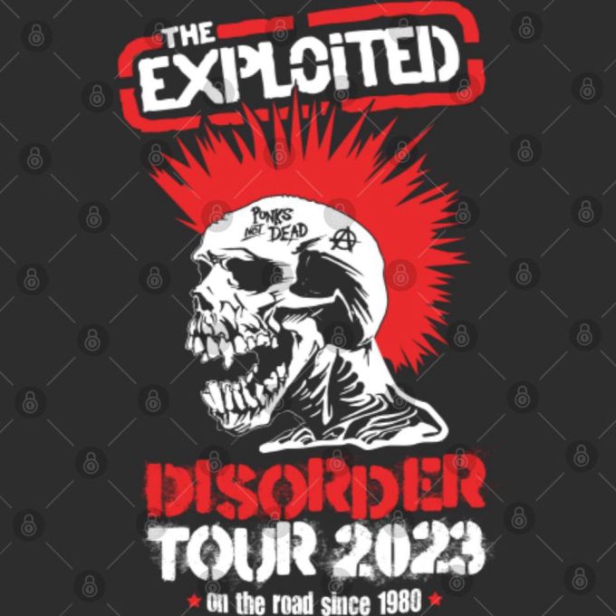 The Exploited Disorder Tour 2023 T-Shirt