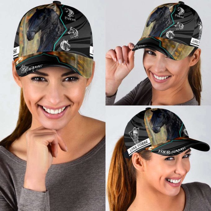Tmarc Tee Personalized Name Horse Classic Cap Pi Printed Baseball Cap Gift