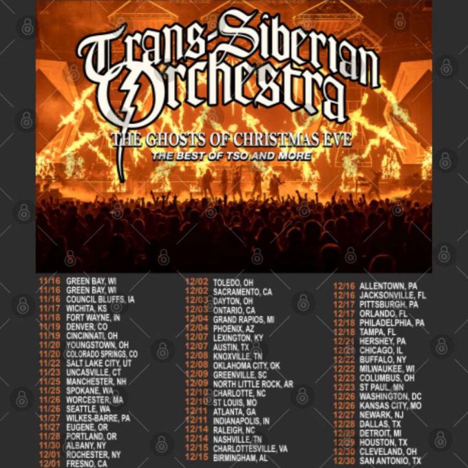 Trans-Siberian Orchestra Band Double Sided T Shirts