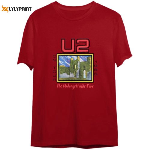 Vintage U2 On Tour 1985 & Unforgettable Fire USA Tour T-Shirts