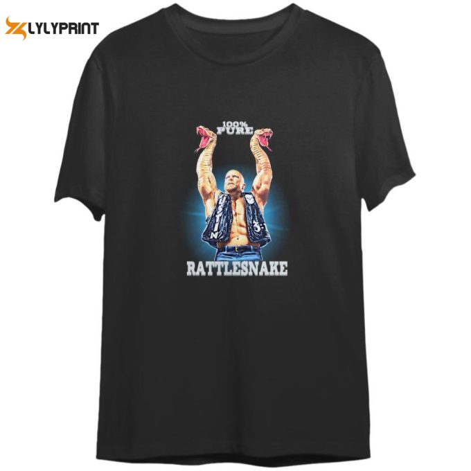 Unleash the Attitude Era with Stone Cold Steve Austin Rattlesnake Retro Tee