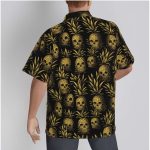 All-Over Print Men’s Hawaiian Shirt With Button Closure