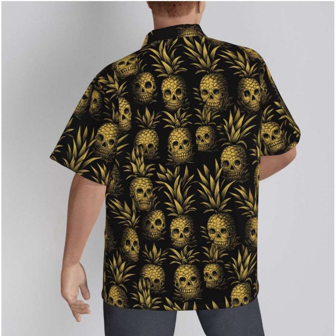 All-Over Print Men’s Hawaiian Shirt With Button Closure