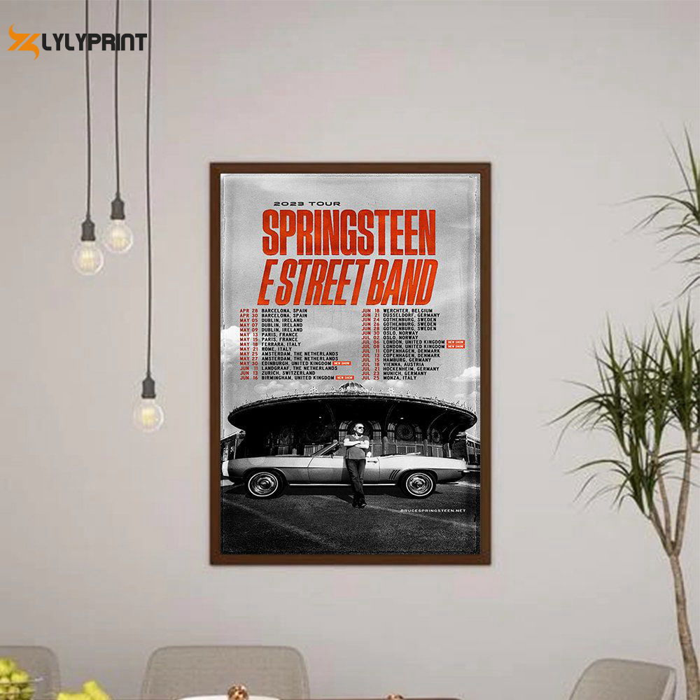 Bruce Springsteen Tour 2023 Poster Bruce Springsteen Tour 2023 Poster