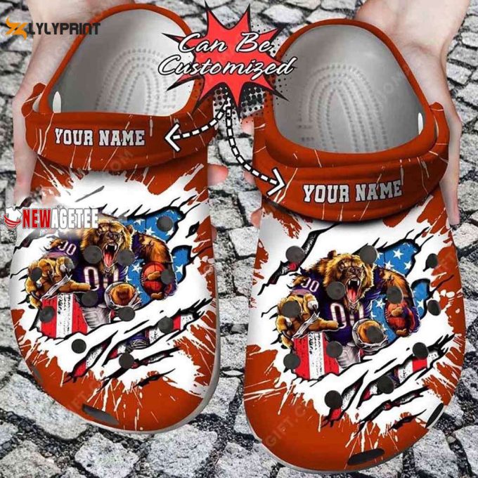 Chicago Bears Crocs Customized Clogs