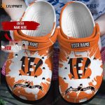 Cincinnati Bengals Camo Style Crocs Customized Clogs