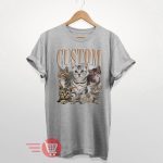 Custom Cat Lover Tee: Personalized Memorial Shirt with Your Own Photo Changeable Design