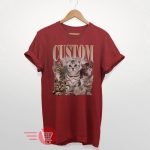 Custom Cat Lover Tee: Personalized Memorial Shirt with Your Own Photo Changeable Design