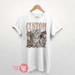 Custom Cat Lover Tee: Personalized Memorial Shirt with Your Own Photo Changeable Design
