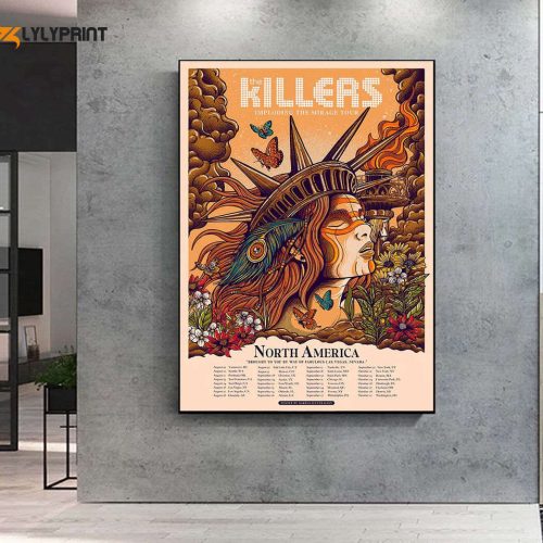 Custom Imploding The Mirage Tour 2022- The KILLERS North American 2022 Tour Poster