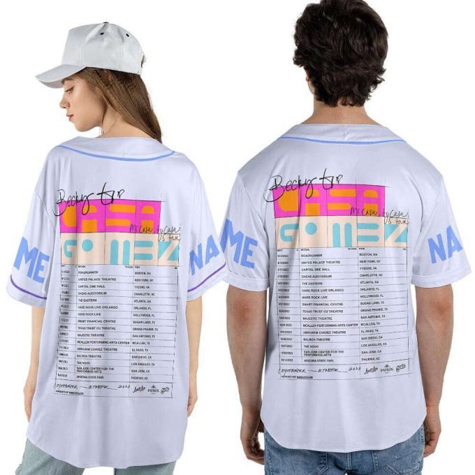 Custom Name Becky G 2023 Tour Baseball Jersey