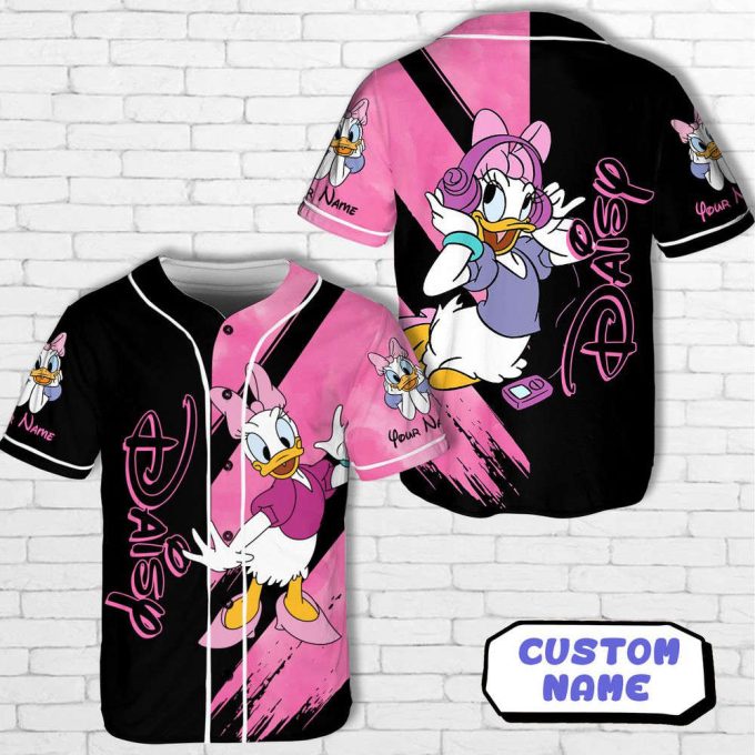 Custom Name Disney Colors Baseball Jersey