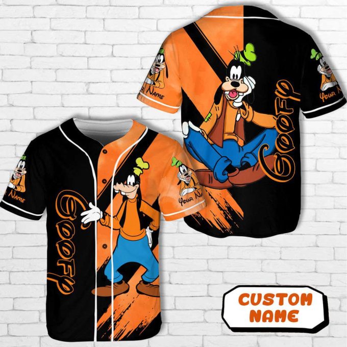 Custom Name Disney Colors Baseball Jersey