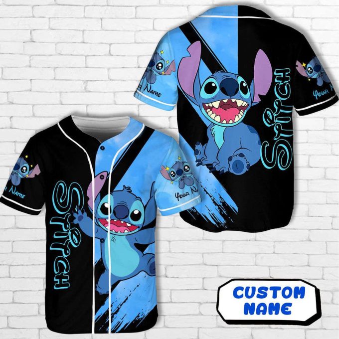 Custom Name Disney Colors Baseball Jersey