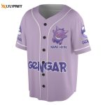 Custom Name Gengar Unisex Baseball Jersey