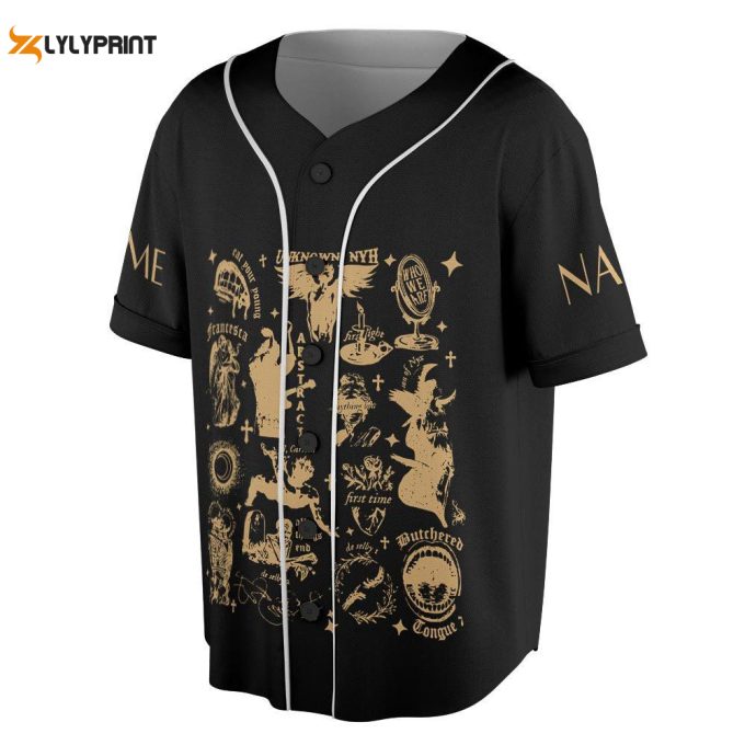 Custom Name Hozier Unreal Unearth Baseball Jersey