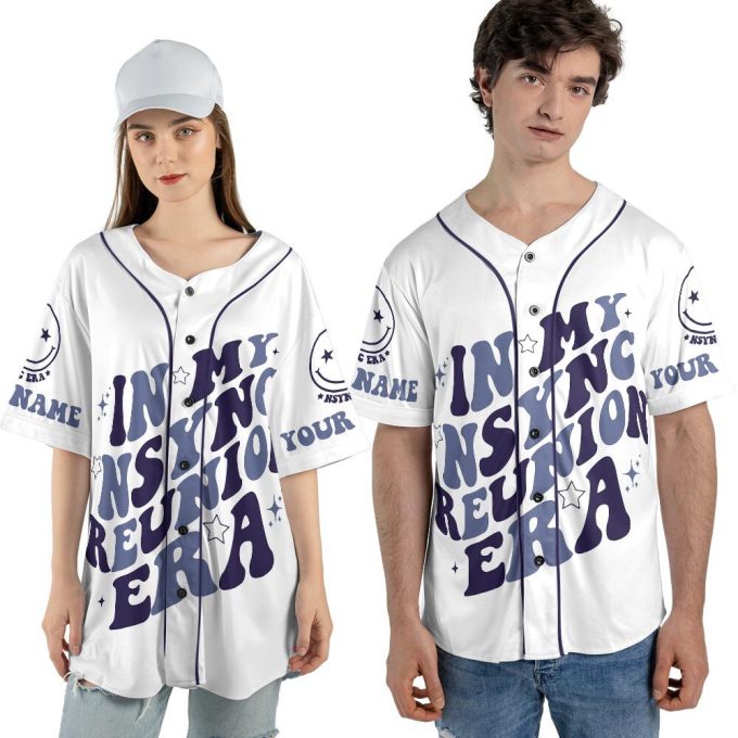 Custom Name In my Nsync Reunion Era Music Baseball Jersey