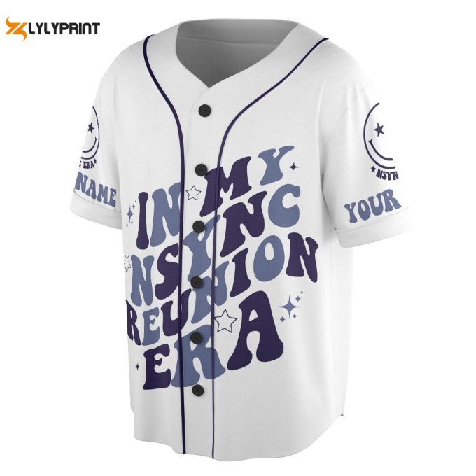 Custom Name In my Nsync Reunion Era Music Baseball Jersey